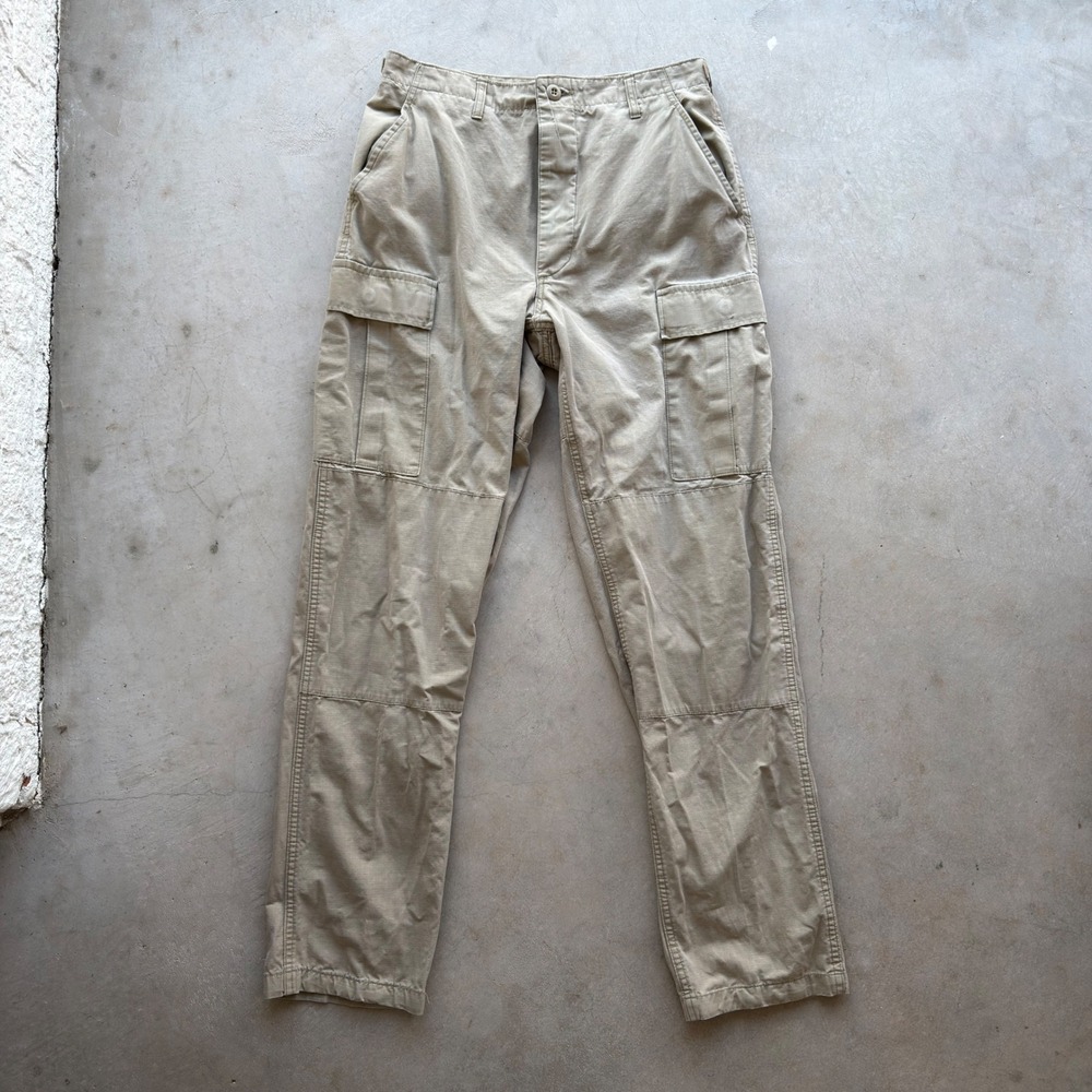Vintage Military Khaki Ripstop Cargo Pants Mens Small Long Utility Trousers